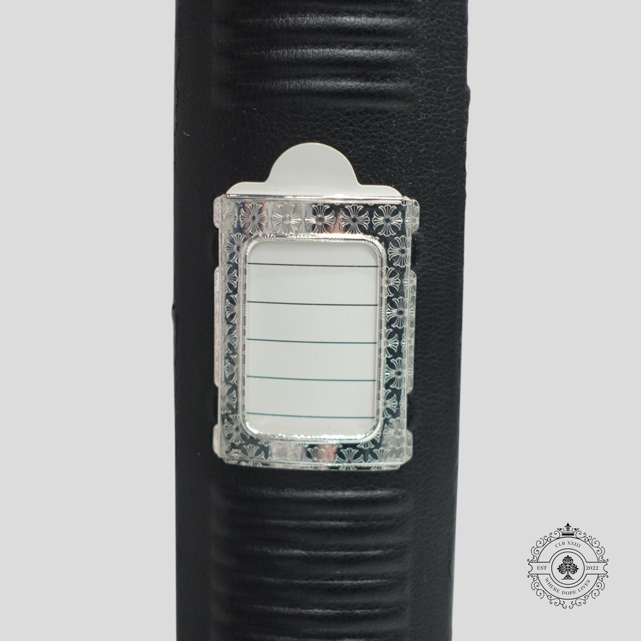 Classeur en cuir fer à cheval Chrome Hearts