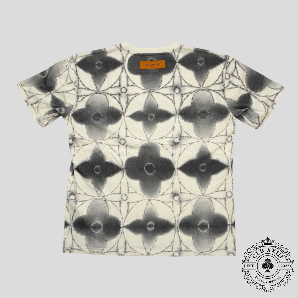 T-shirt en coton tie and dye Shidori imprimé blanc Louis Vuitton