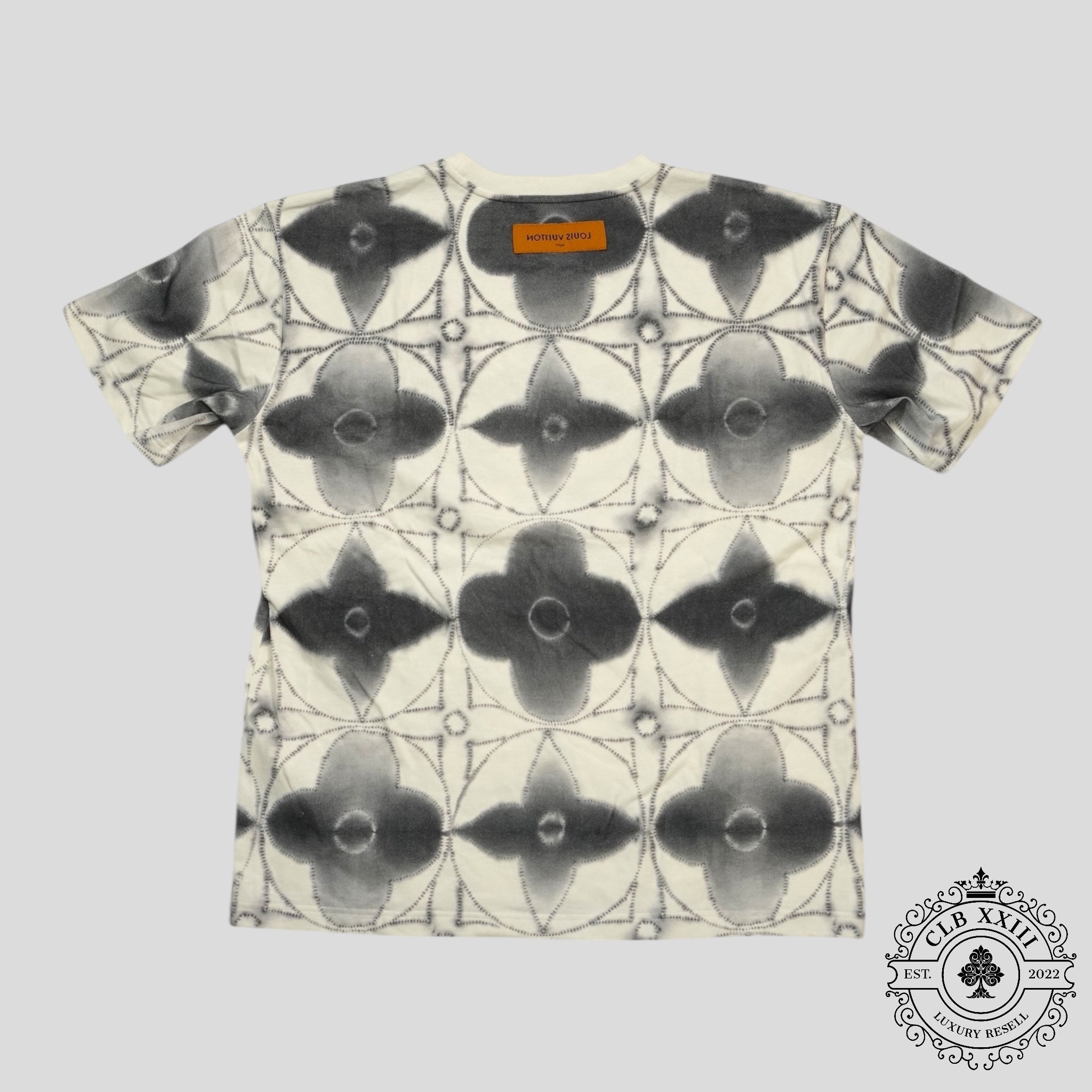 T-shirt en coton tie and dye Shidori imprimé blanc Louis Vuitton