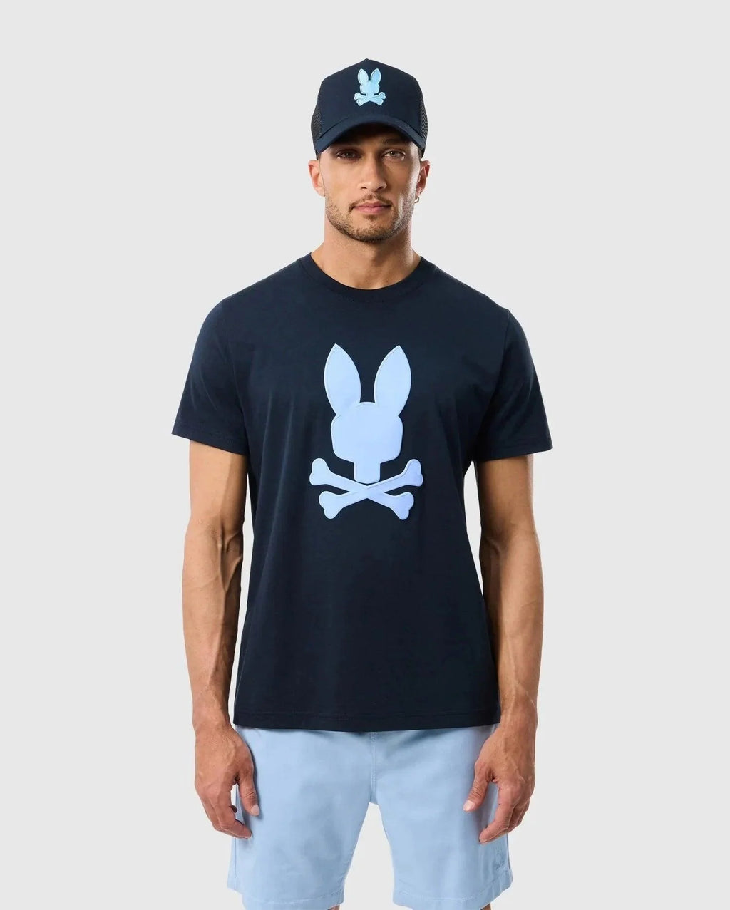 T-shirt graphique Psycho Bunny Houston - Marine