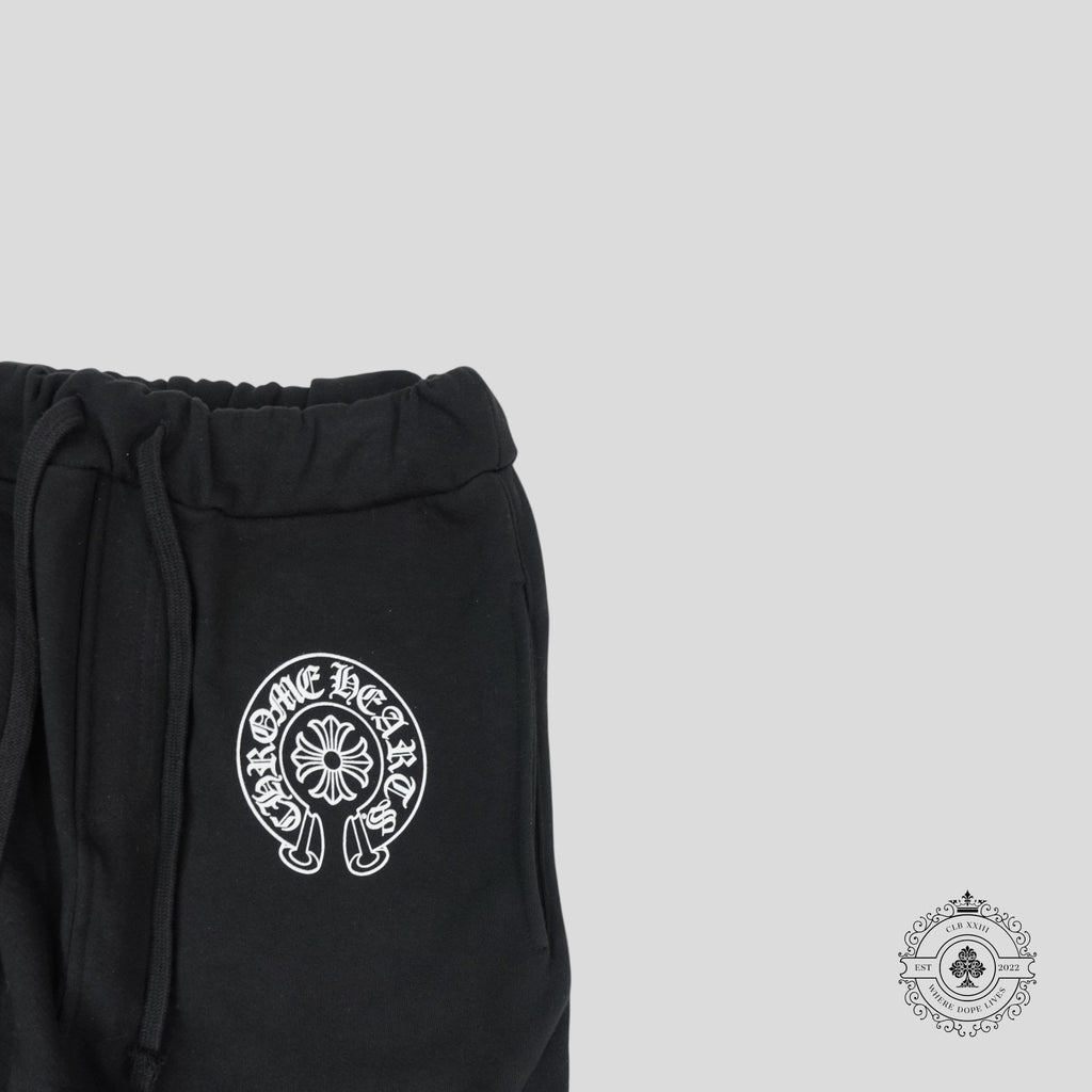 Pantalon de survêtement Chrome Hearts à logo fer à cheval noir