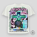 T-shirt Hellstar Online blanc