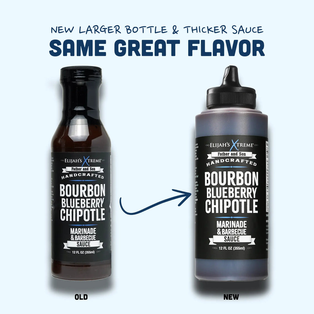 Sauce et marinade BBQ au Bourbon, myrtille et chipotle