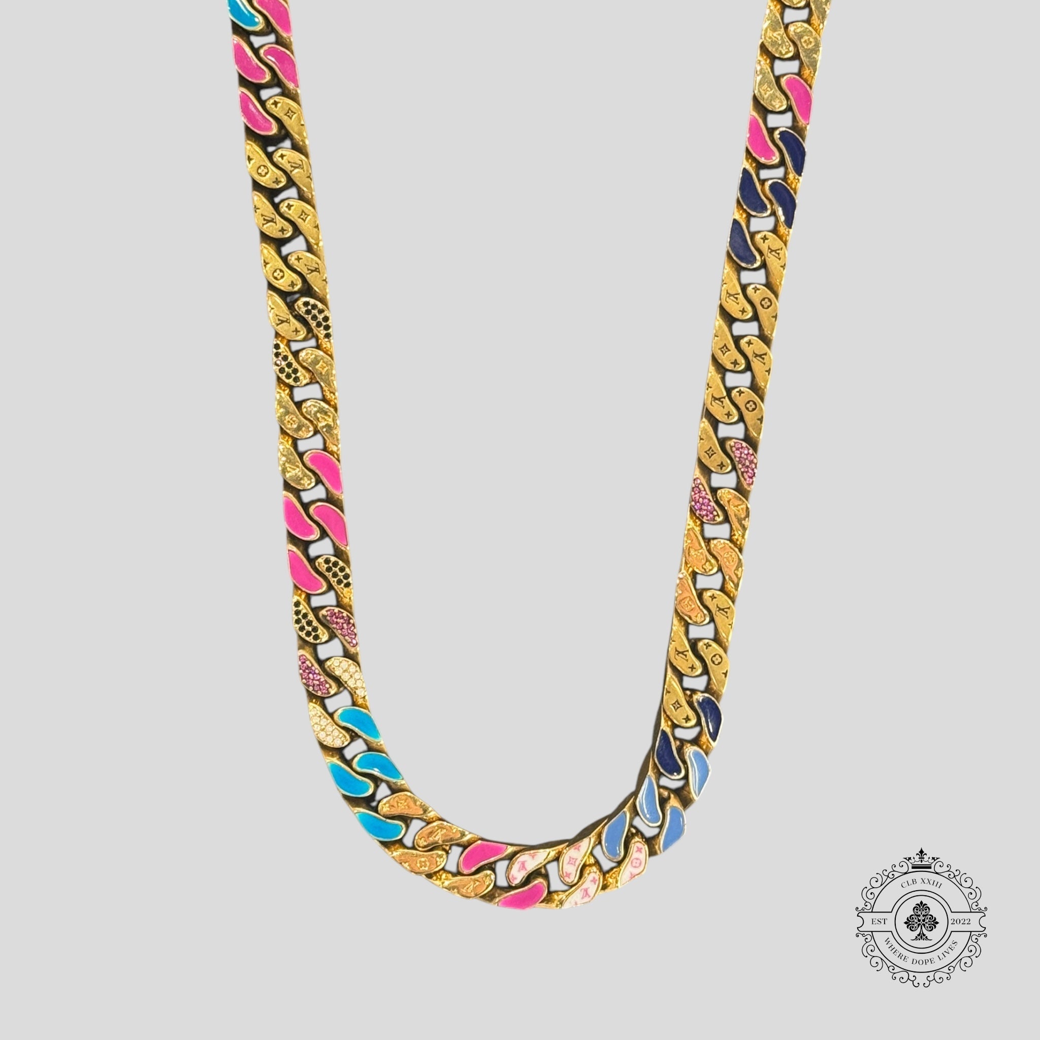 Collier maillons Louis Vuitton Multicolor