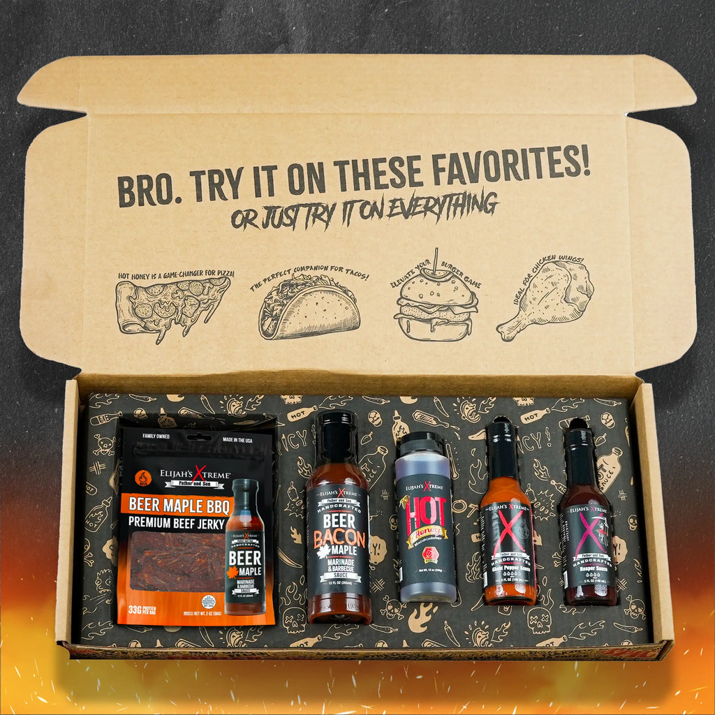 Coffret Cadeau Ultime de Sauces Piquantes BBQ Bro Box
