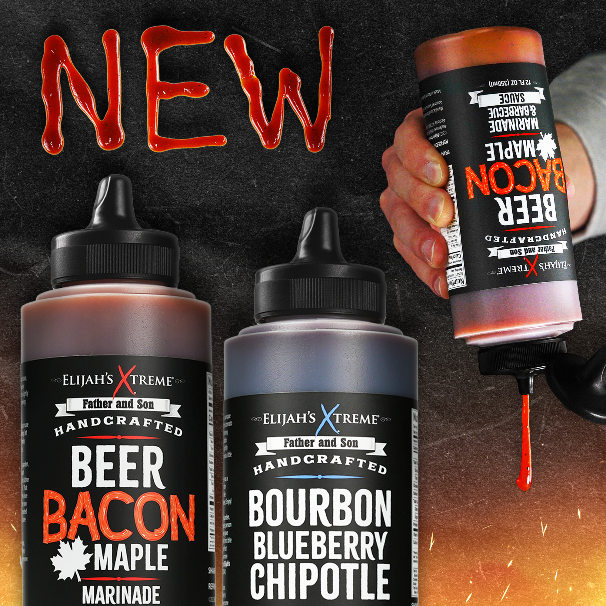 Sauce et marinade BBQ au Bourbon, myrtille et chipotle