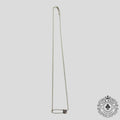Collier trombone Chrome Hearts avec diamants en argent
