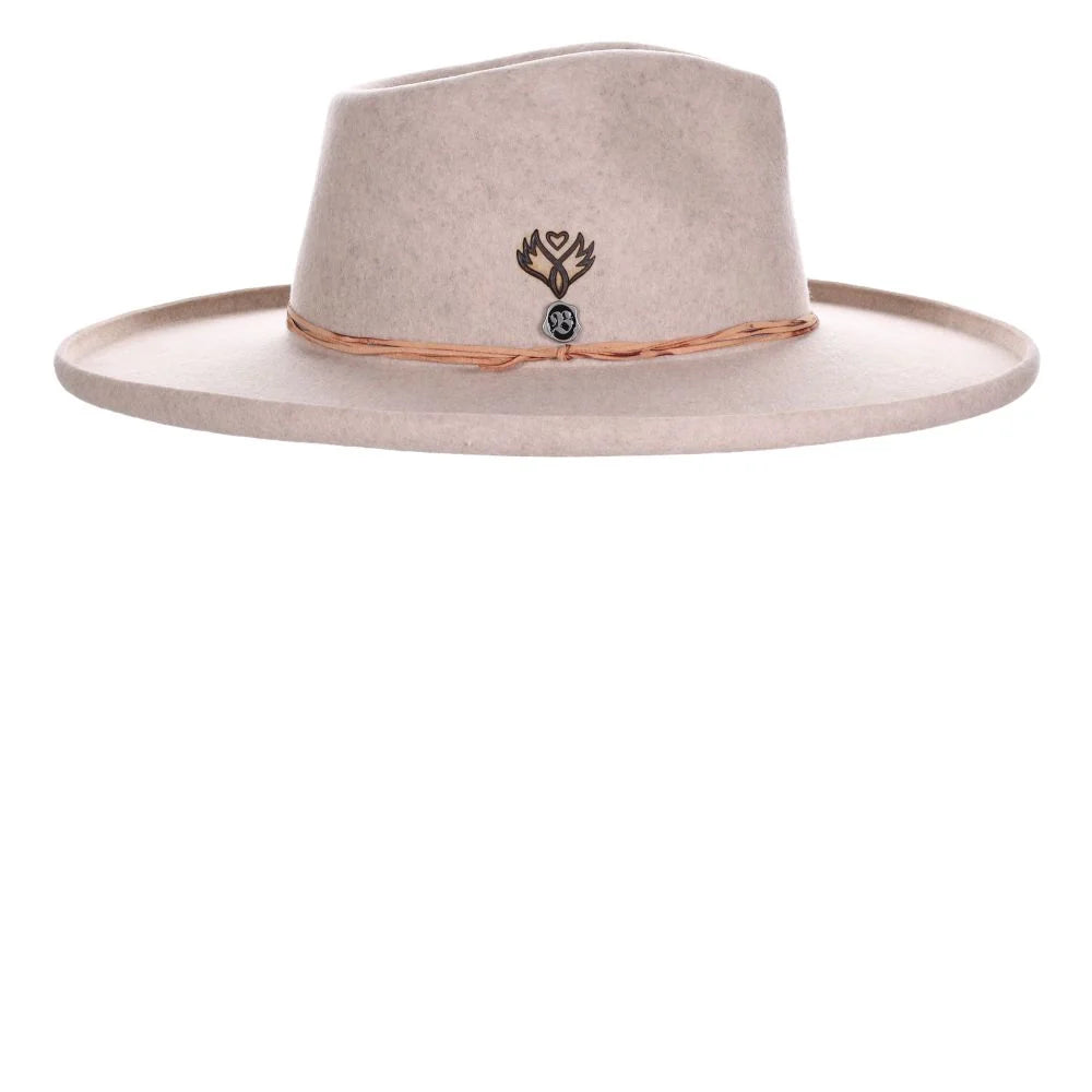 Biltmore The Bones - Chapeau Fedora en feutre de laine à larges bords