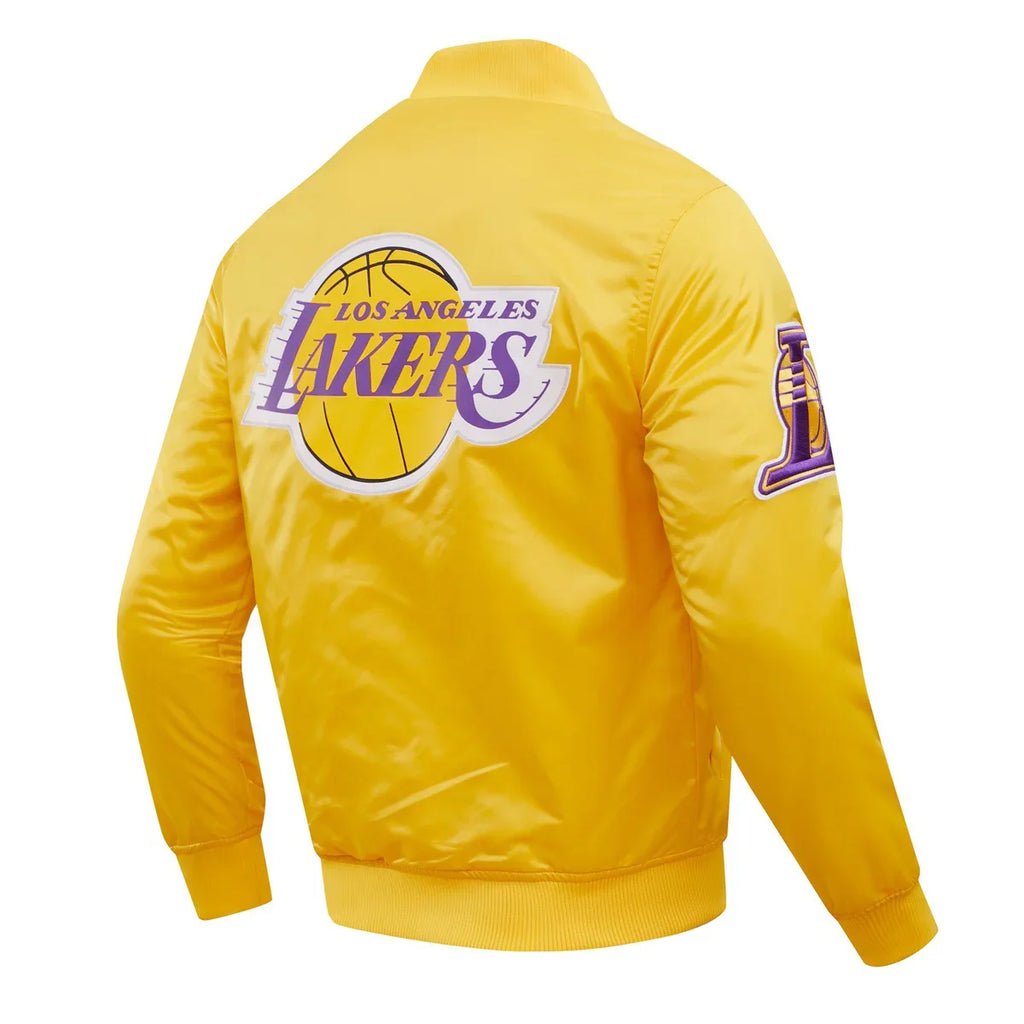 Veste en satin à grand logo Pro Standard LA Lakers - Dorée