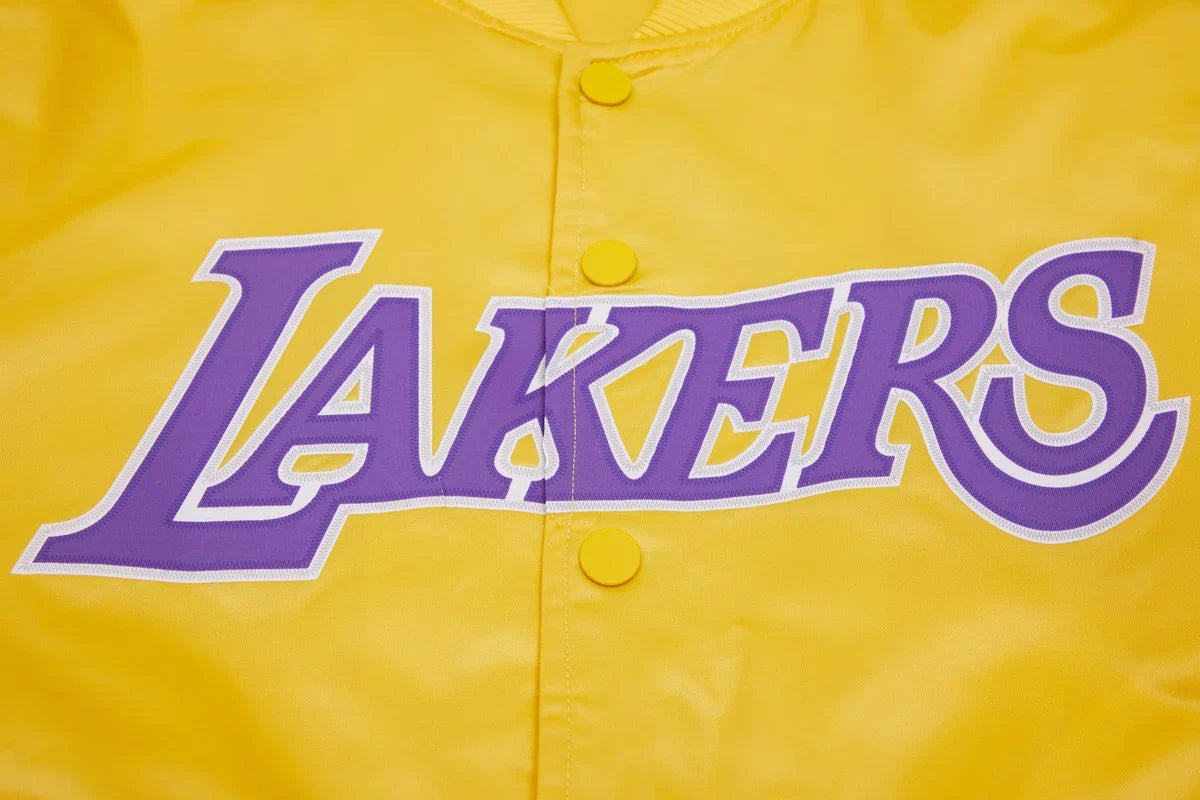 Veste en satin à grand logo Pro Standard LA Lakers - Dorée