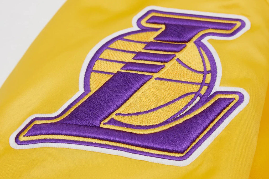 Veste en satin à grand logo Pro Standard LA Lakers - Dorée