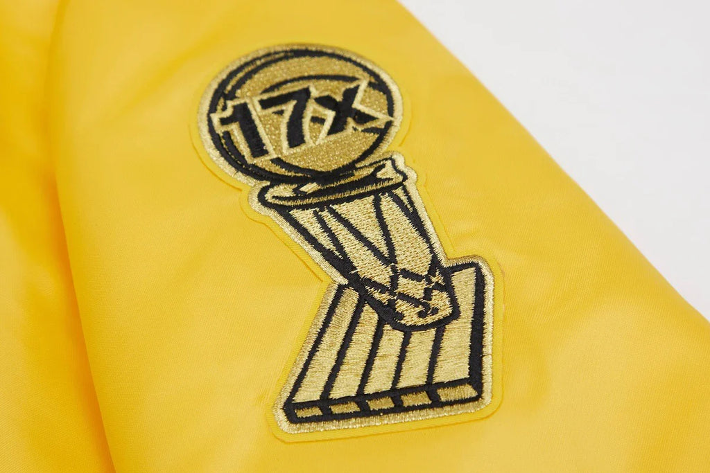 Veste en satin à grand logo Pro Standard LA Lakers - Dorée