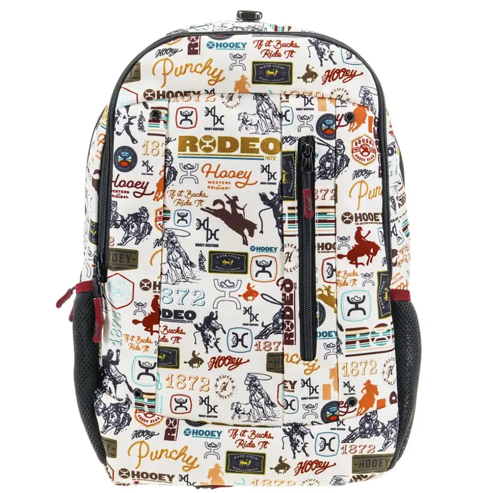 Sac à dos HOOey motif « Rockstar » Rodéo (Crème/Noir)