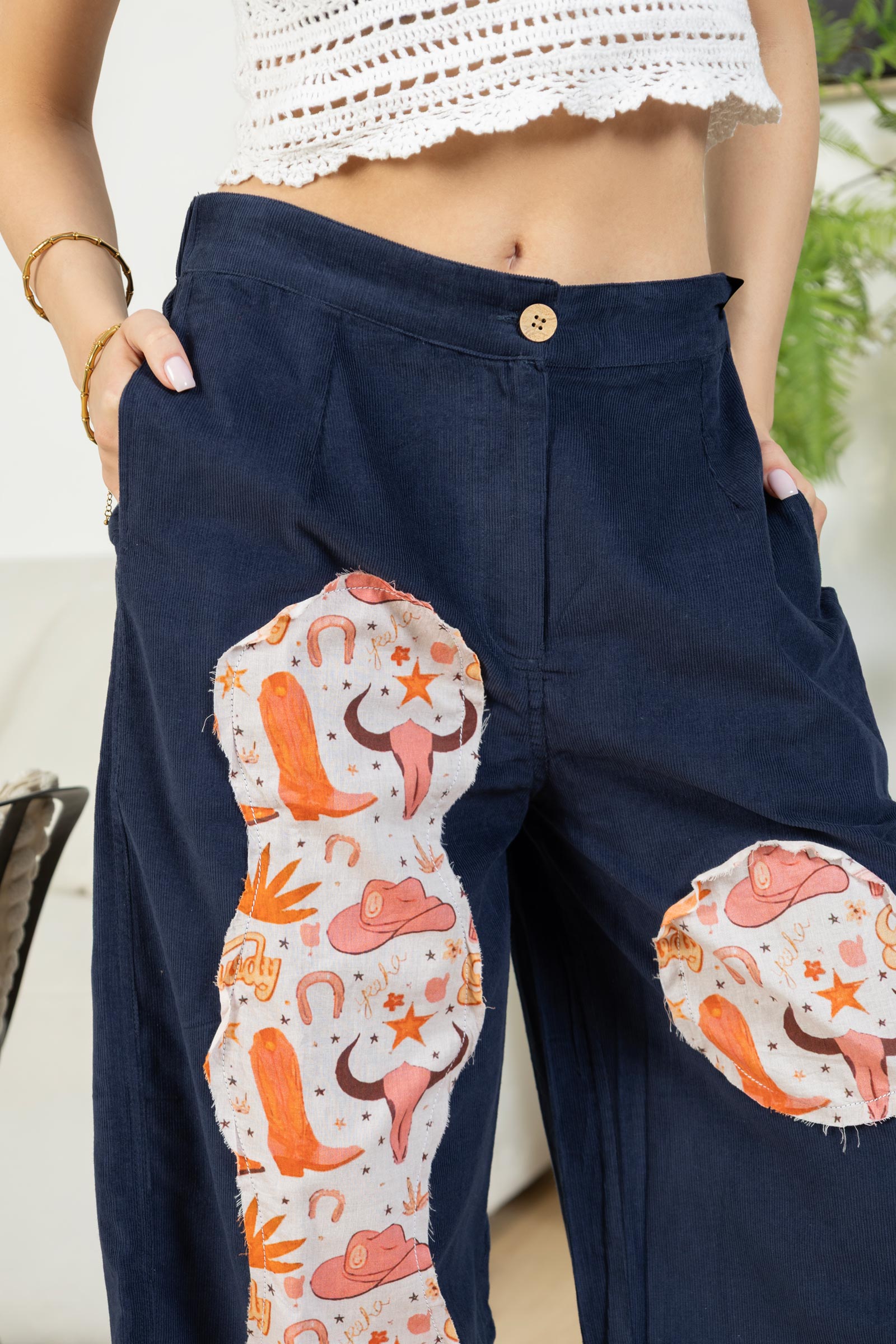 Pantalon de randonnée Charlotte bleu foncé