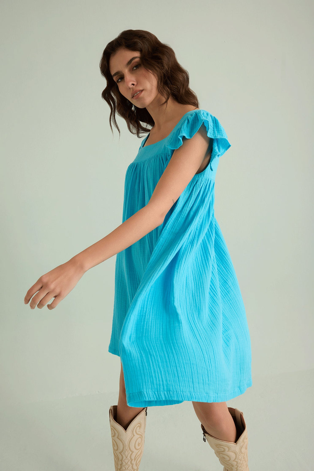 Robe Babydoll Ava's Hope bleue