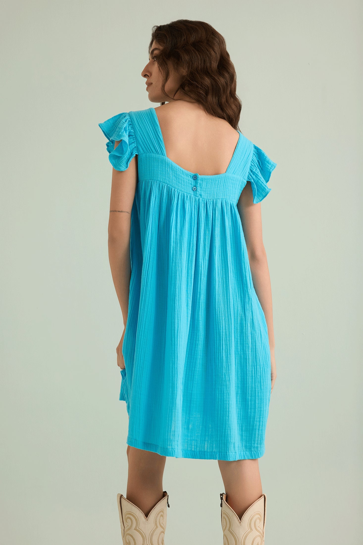 Robe Babydoll Ava's Hope bleue