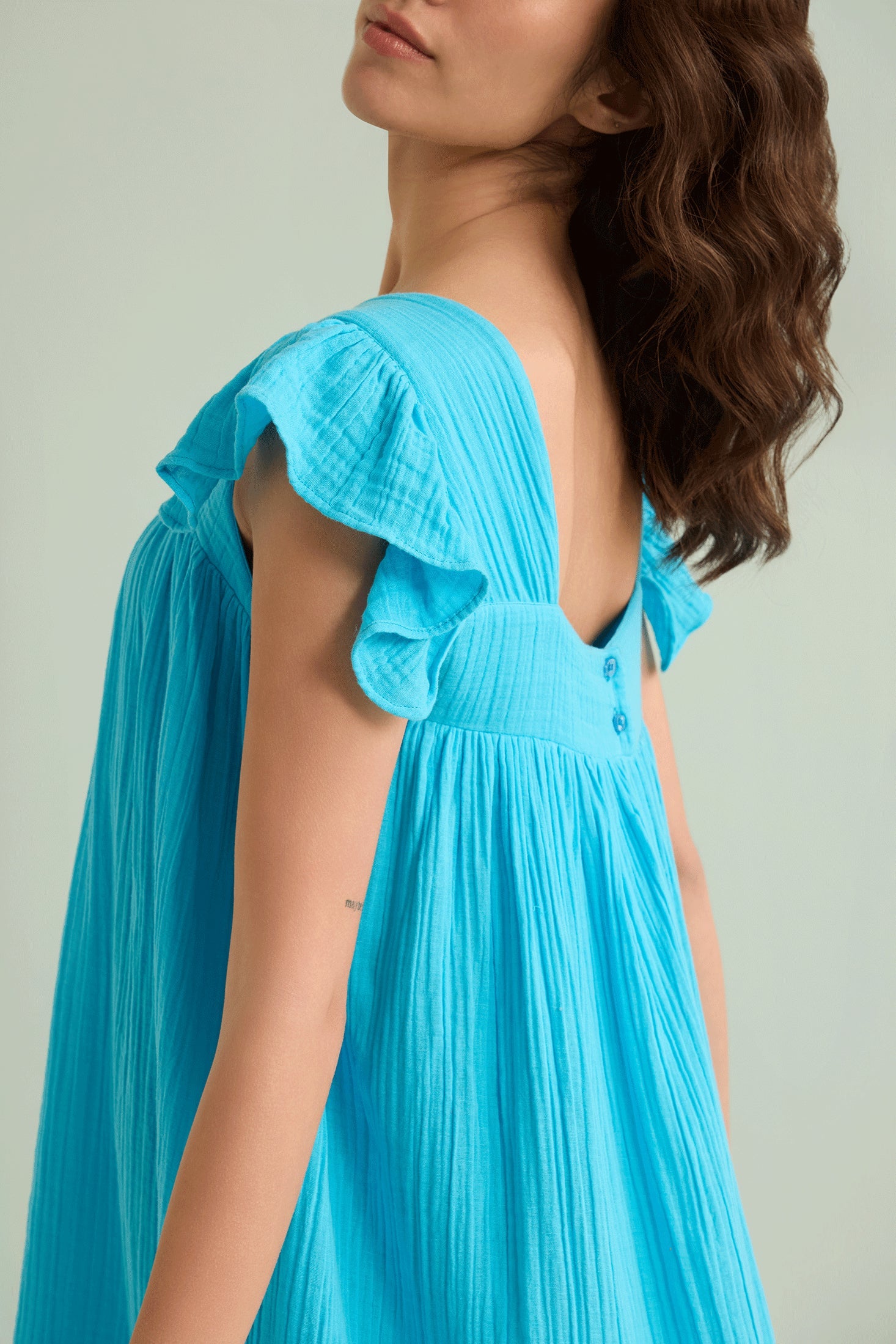Robe Babydoll Ava's Hope bleue