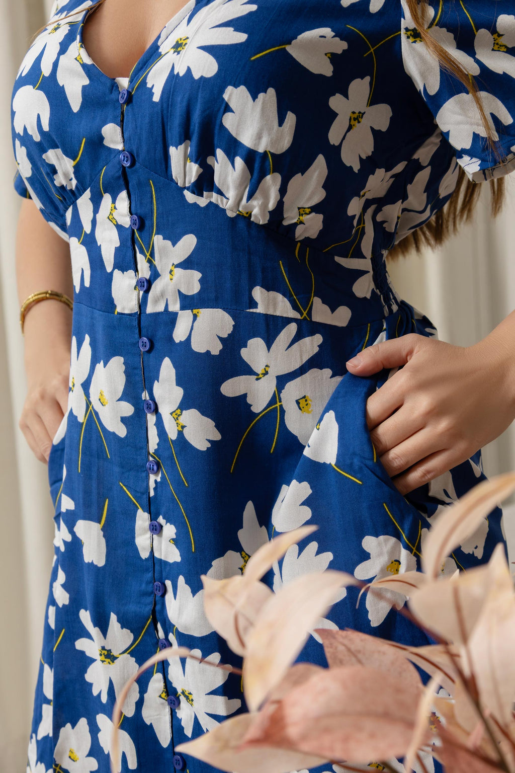 Robe d'été Sophia bleue