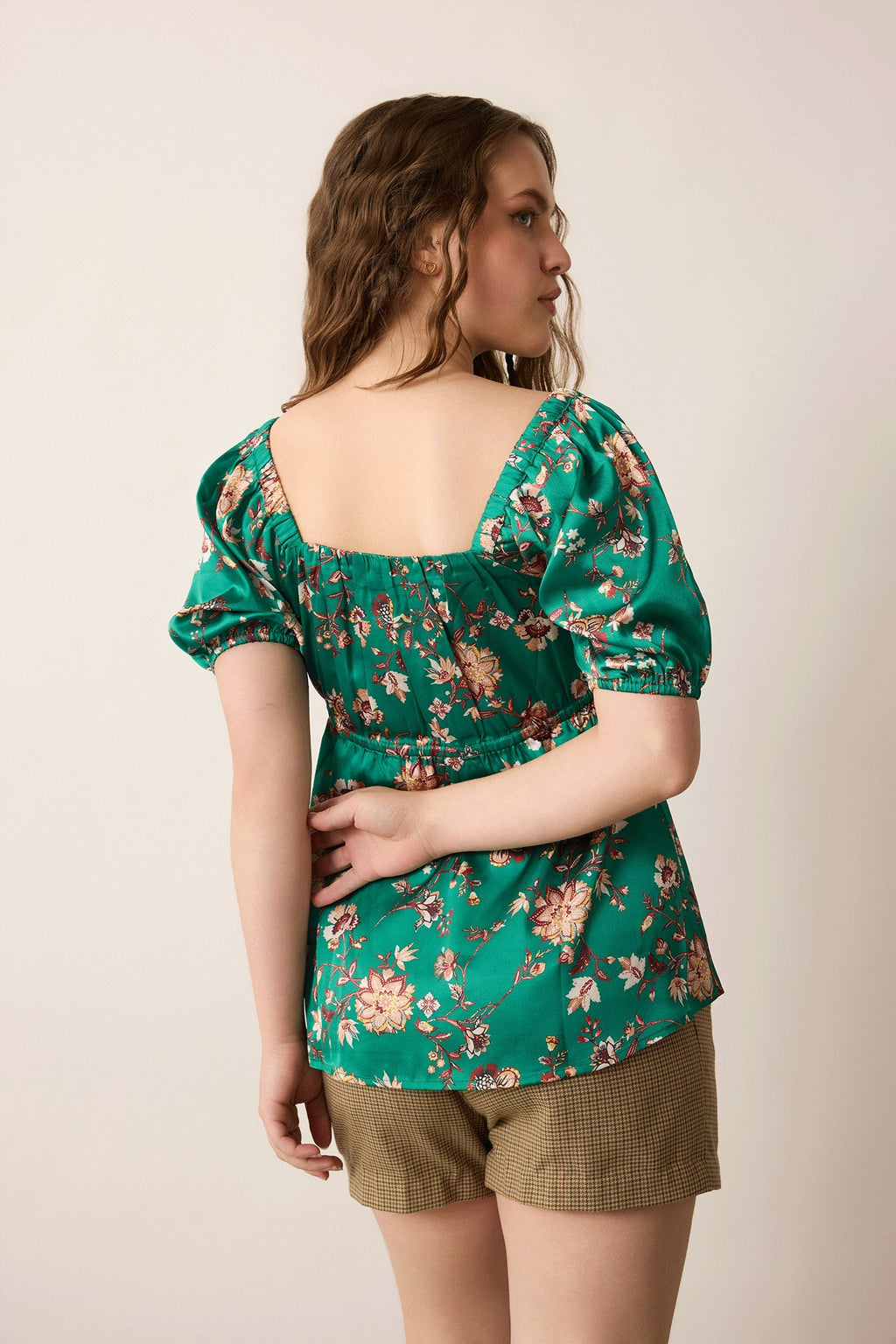 Haut floral Garden Goddess vert