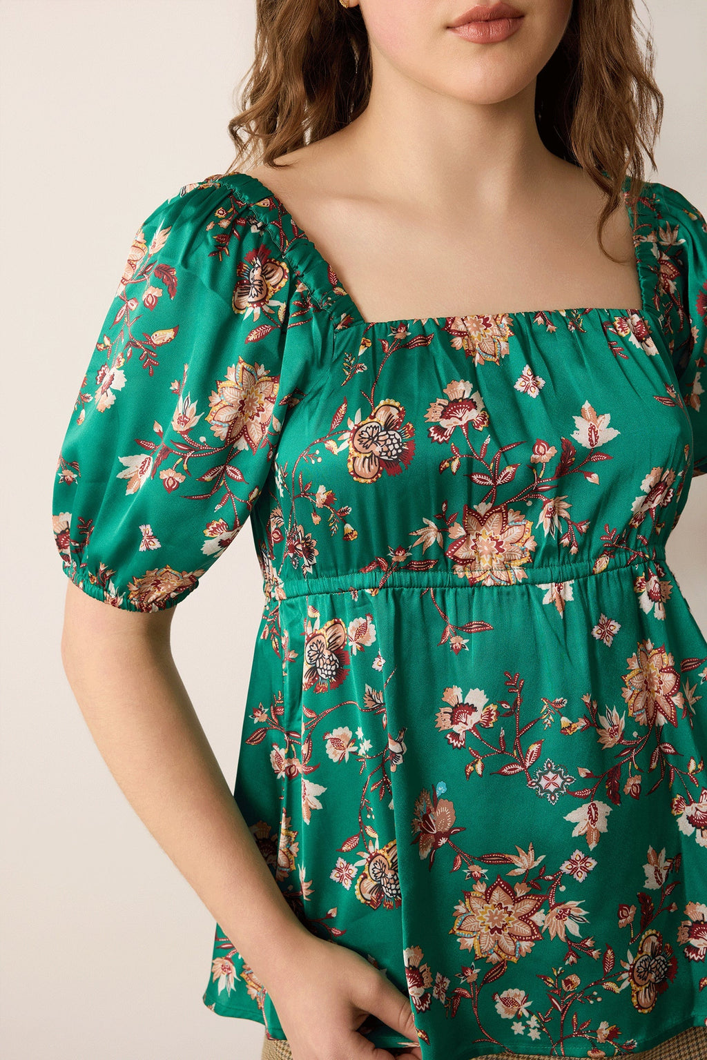 Haut floral Garden Goddess vert