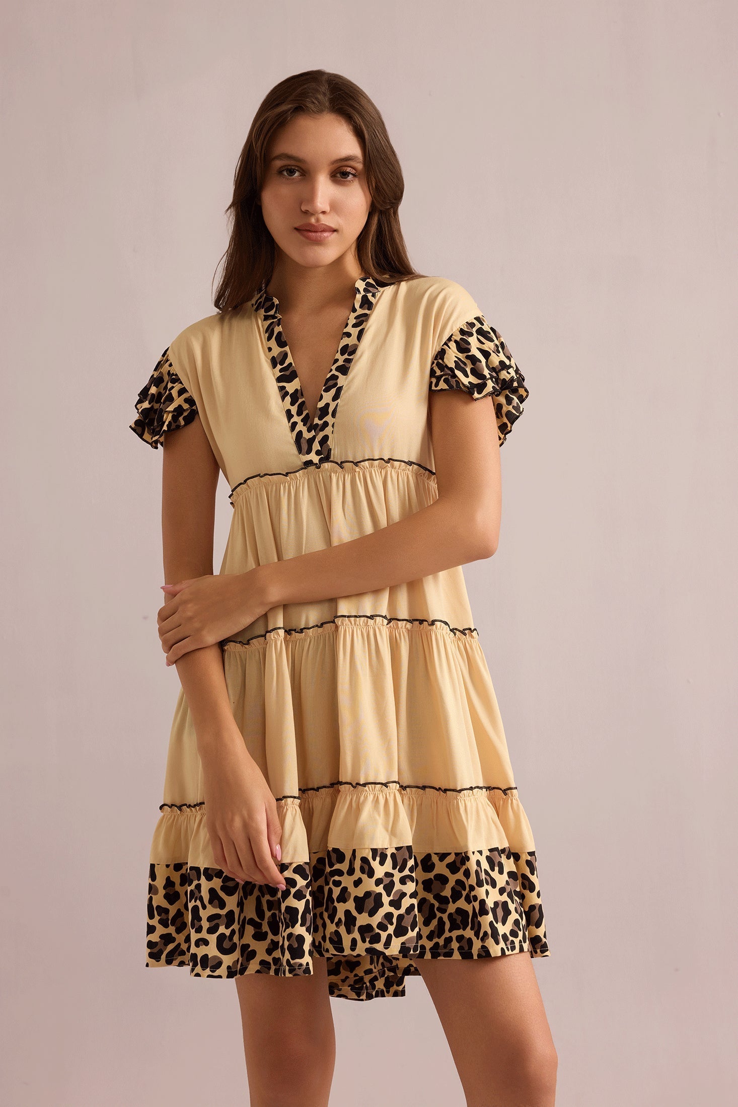 Robe Empire Aaliyah Beige