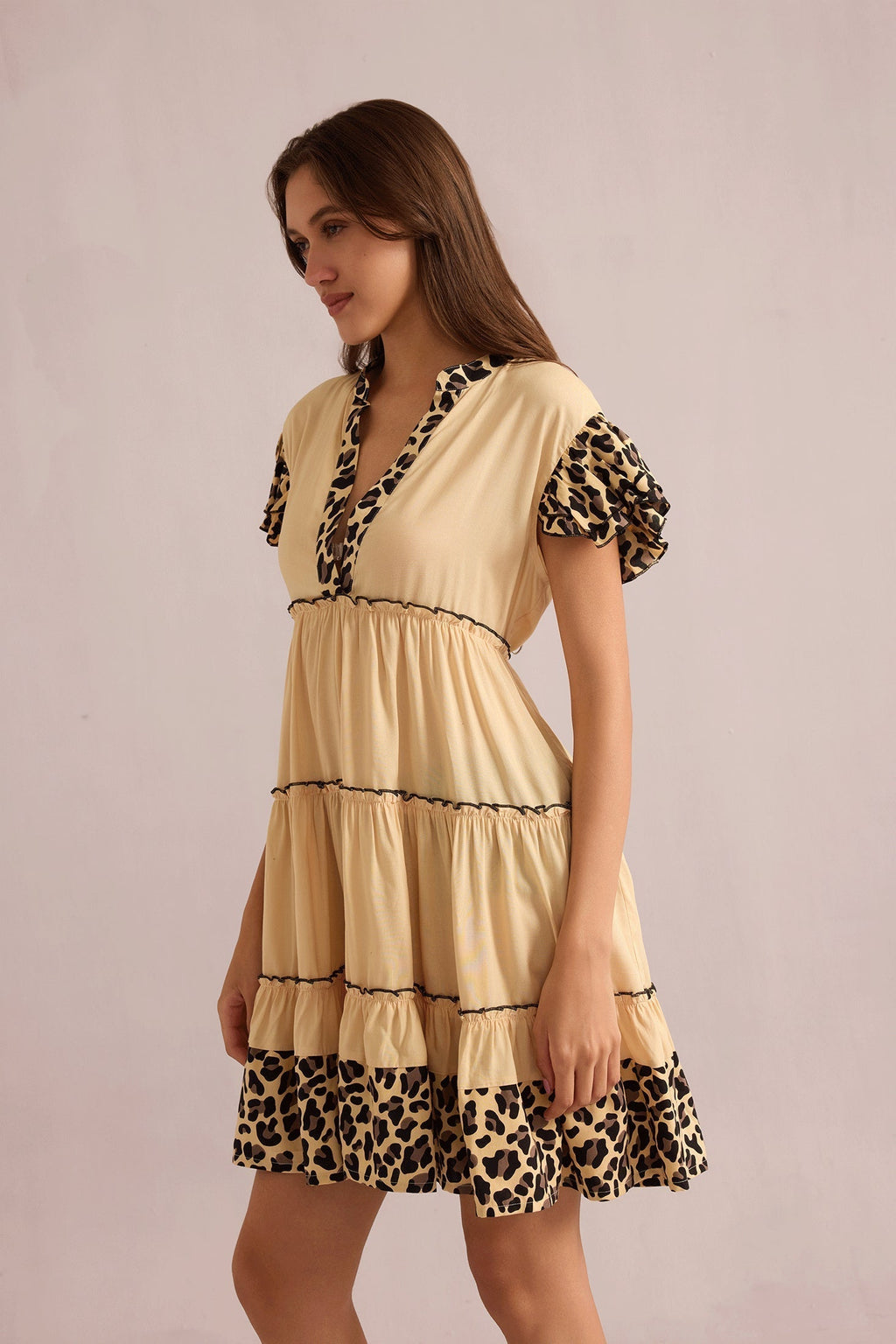 Robe Empire Aaliyah Beige