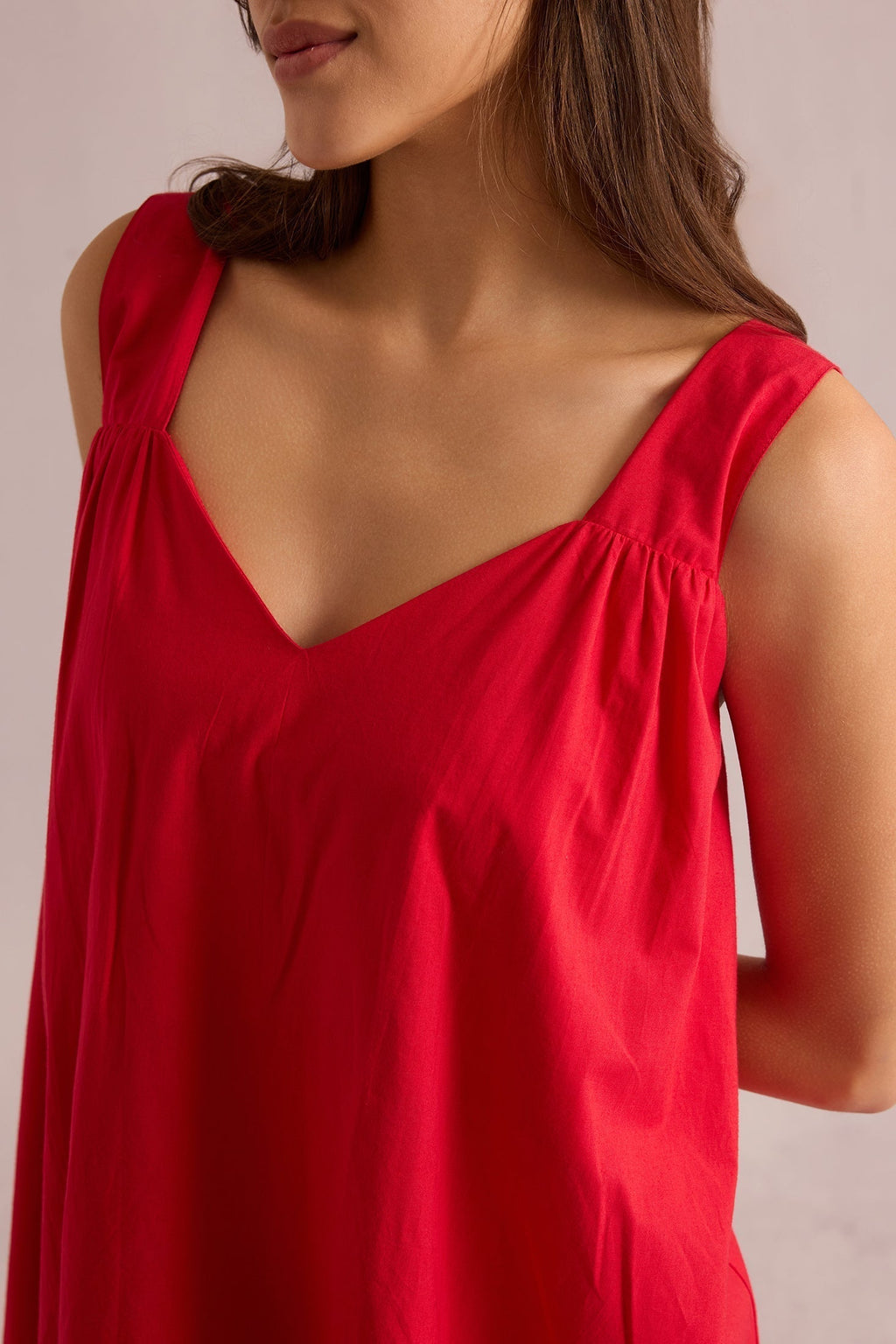 Robe d'été Diana lumineuse rouge