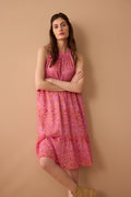 Robe Goldie Mod à encolure dos nu rose