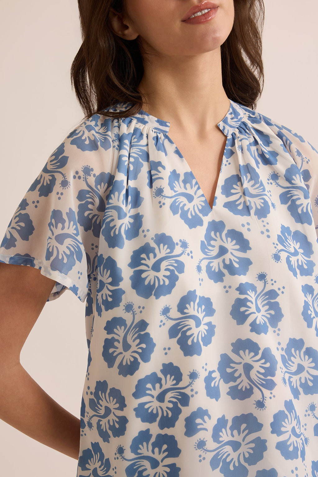 Haut fleuri bleu Love of Lydia