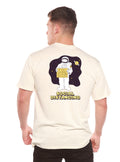T-shirt imprimé à manches courtes en bambou pour homme – distanciation sociale
