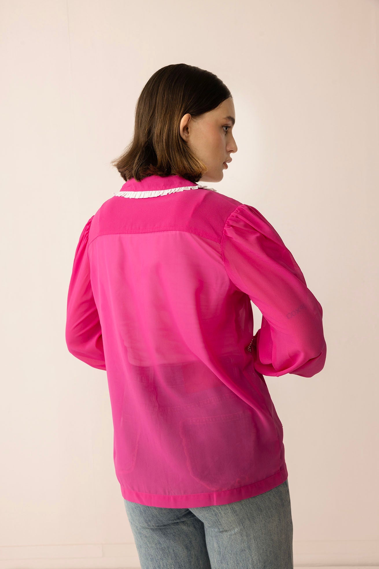 Chemise perlée Lovestone County en rose sauvage