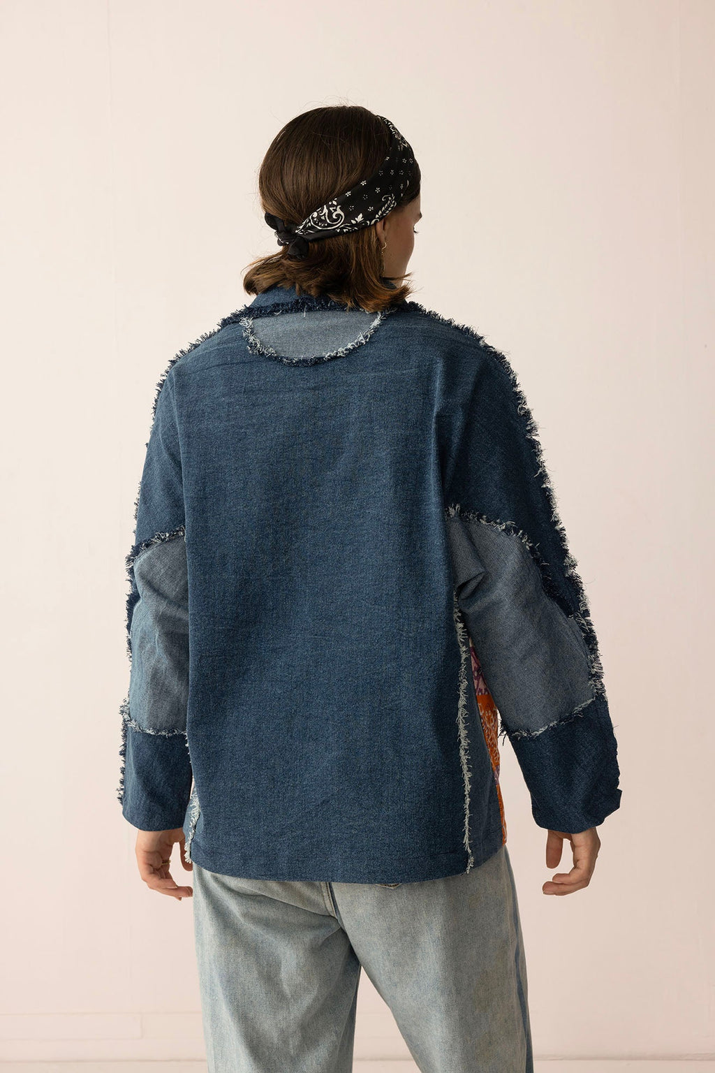 La surchemise Tessa Dune en jean cuivré