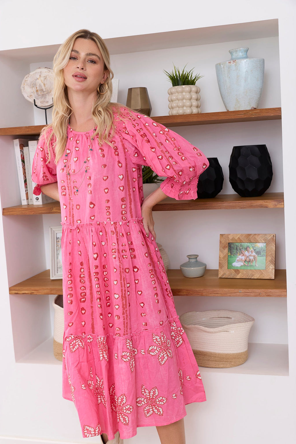 Robe Gypsy Heart rouge coquelicot