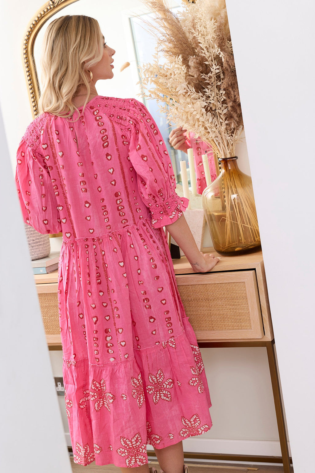 Robe Gypsy Heart rouge coquelicot