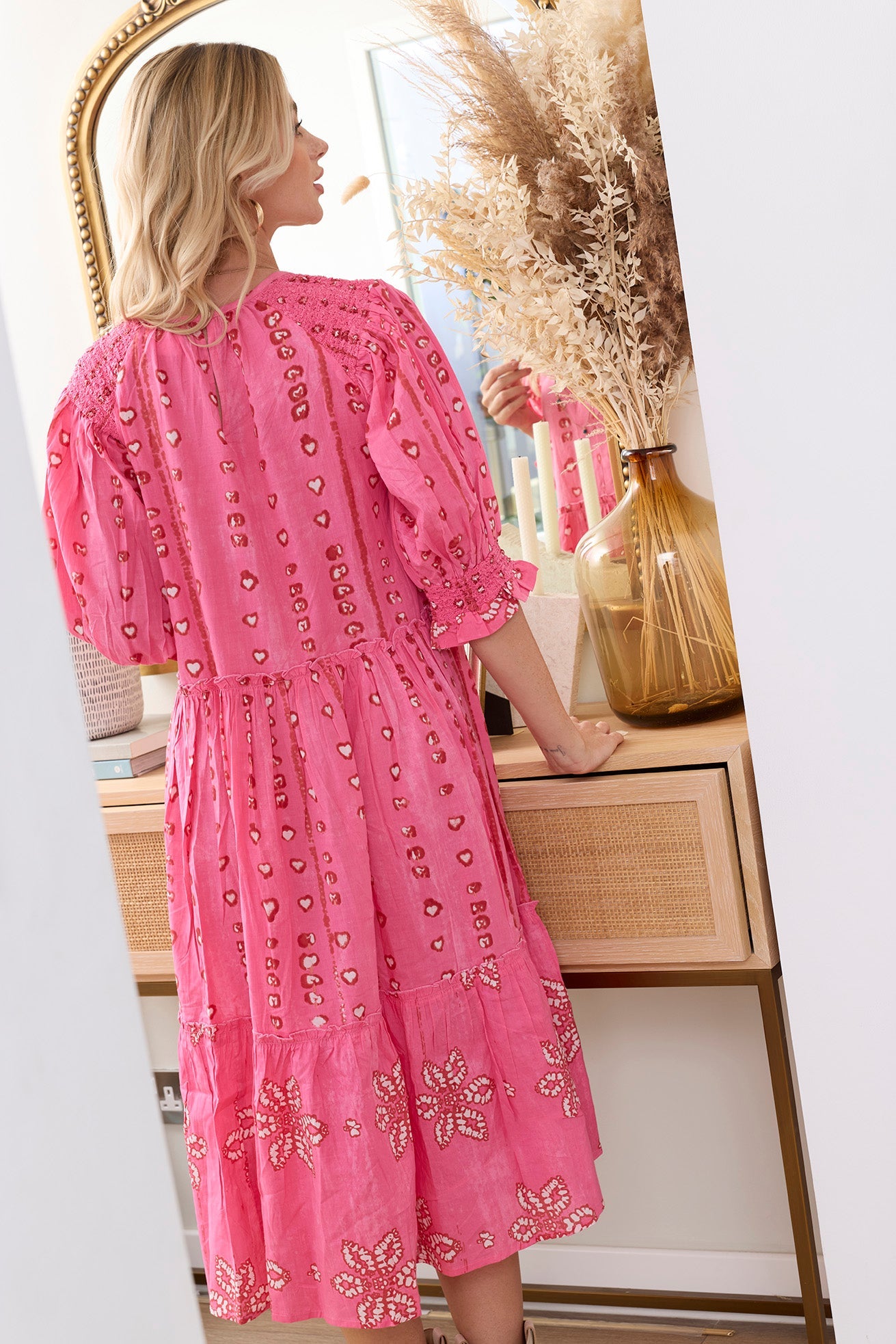 Robe Gypsy Heart rouge coquelicot