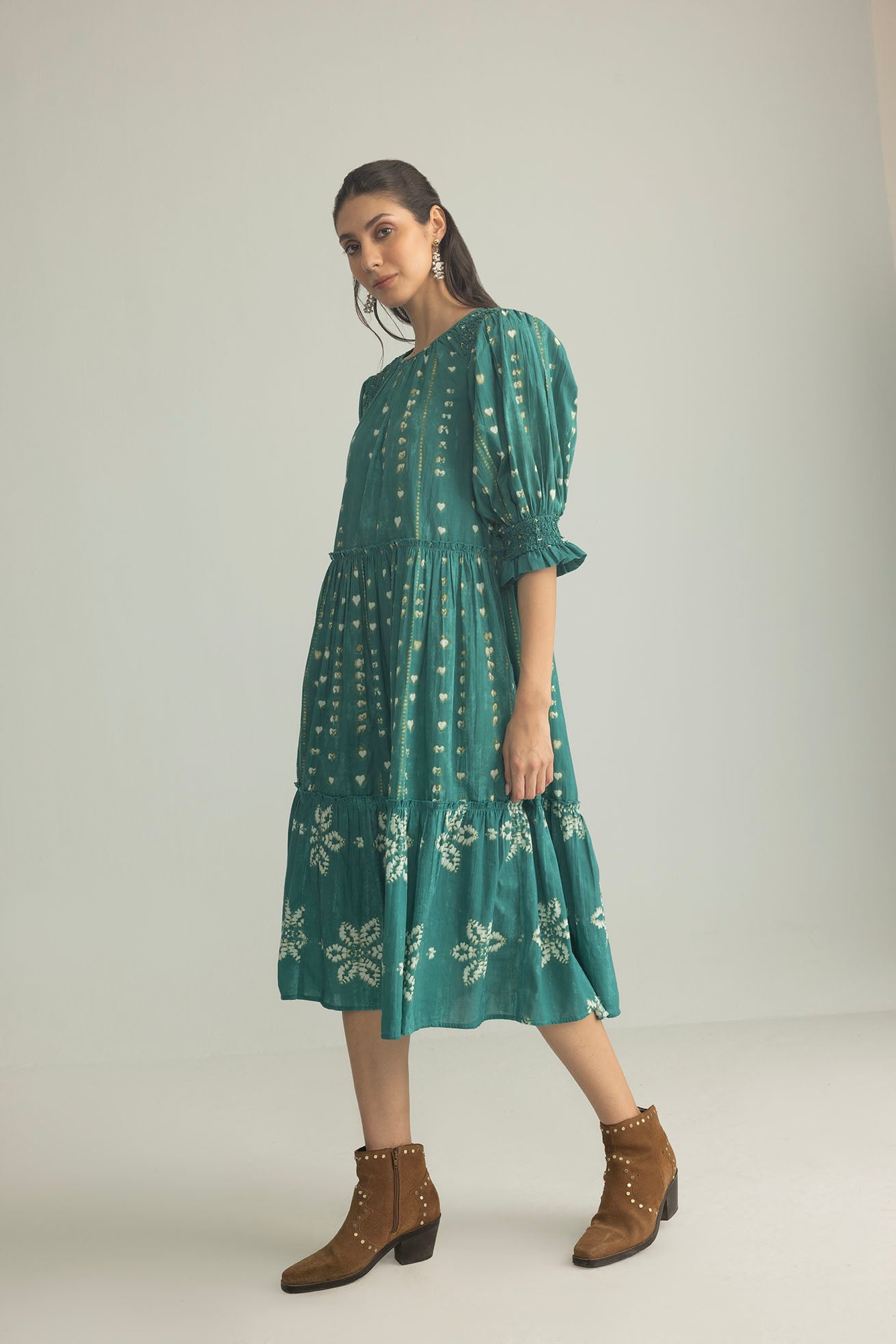 Robe Gypsy Heart, coloris bleu sarcelle Canyon