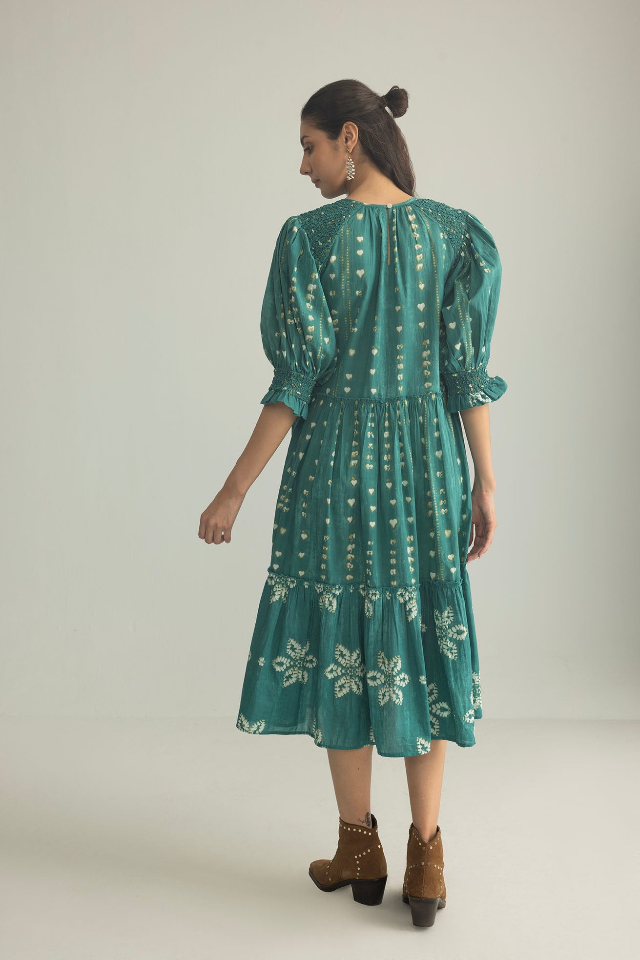 Robe Gypsy Heart, coloris bleu sarcelle Canyon