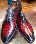 Maurice Baron Alligator Oxford - Burgundy