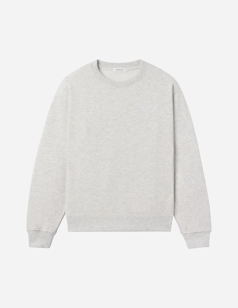 Col ras du cou unisexe Basics Gris nuage