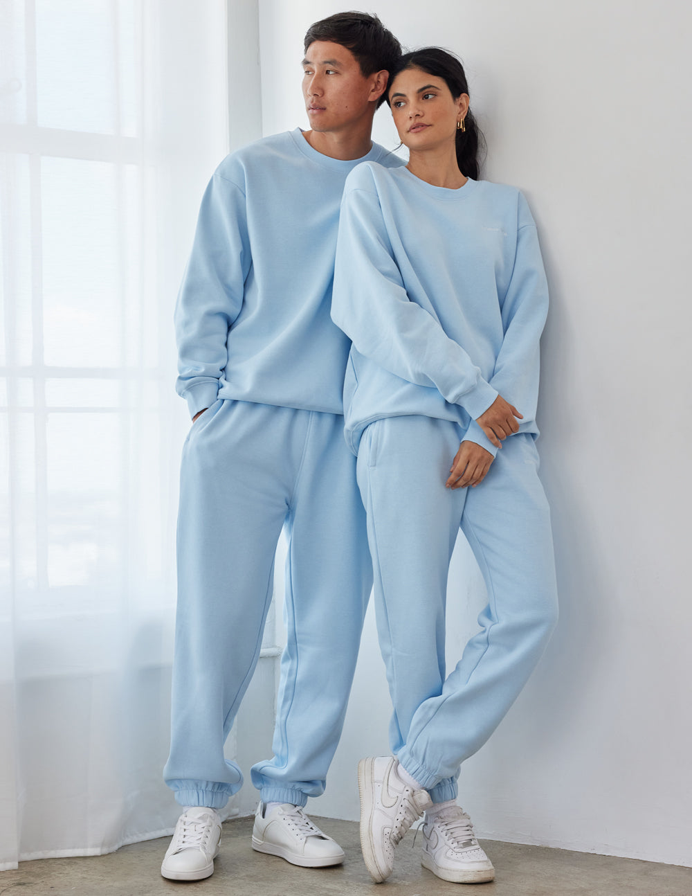 Basics Dream Blue col ras du cou unisexe