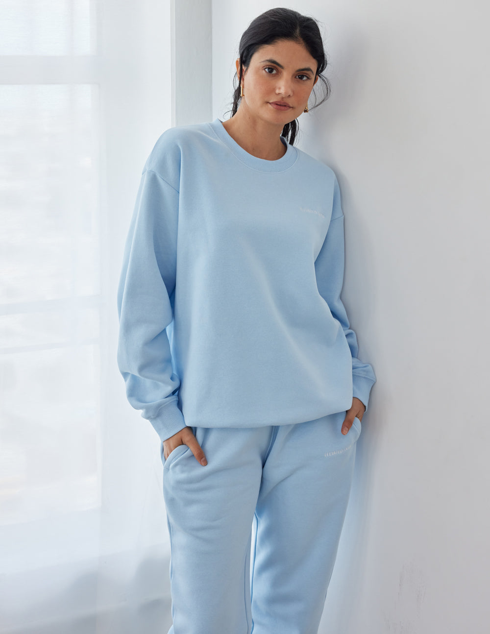 Basics Dream Blue col ras du cou unisexe