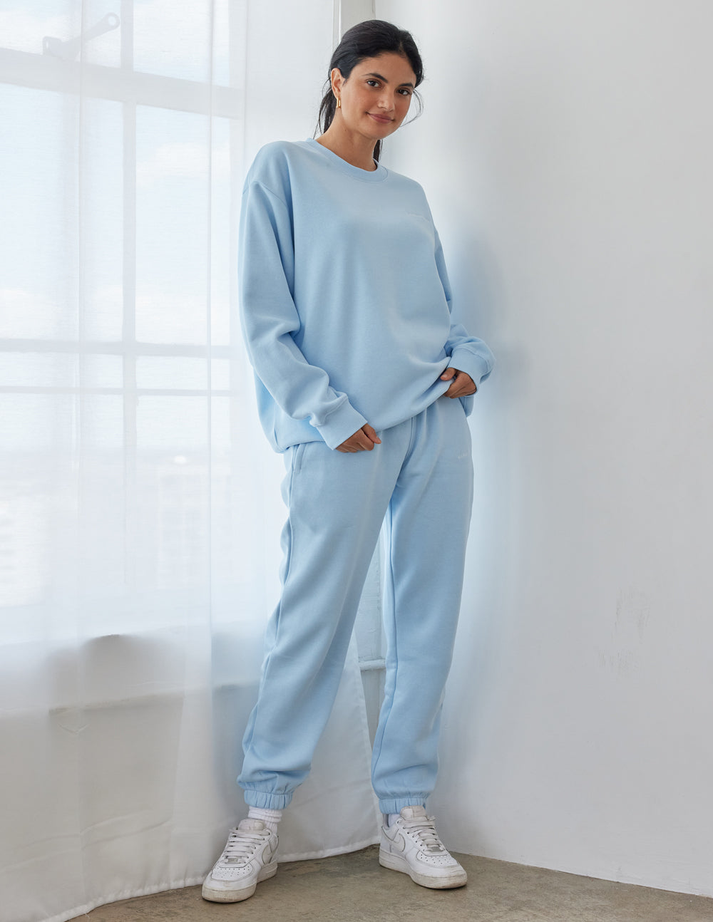 Basics Dream Blue col ras du cou unisexe