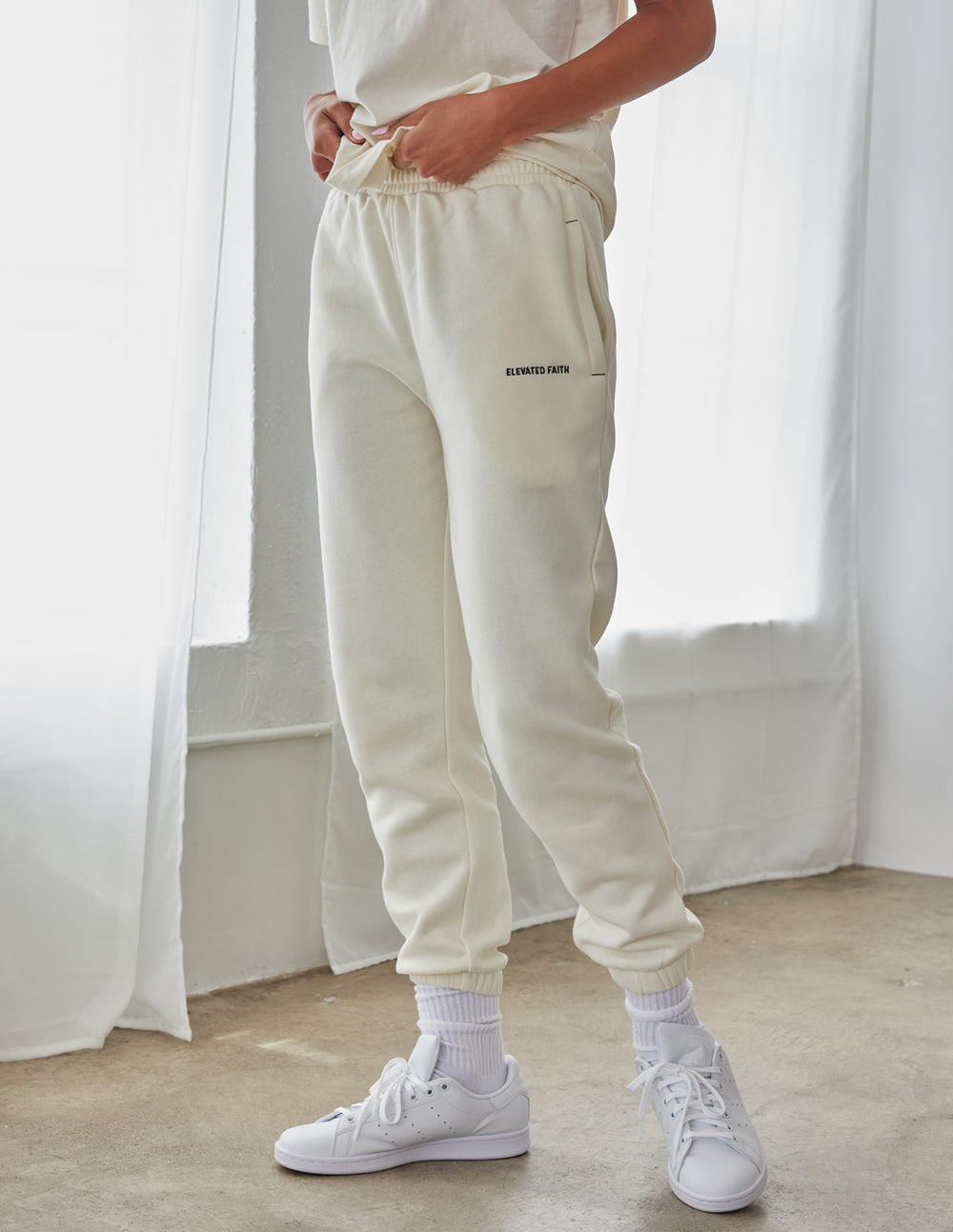 Basics White Sand Pantalon de survêtement unisexe