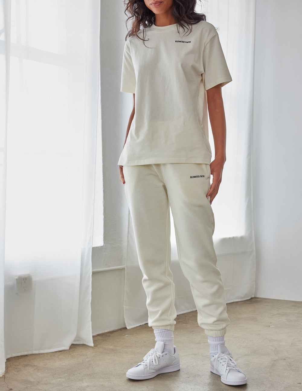 Basics White Sand Pantalon de survêtement unisexe