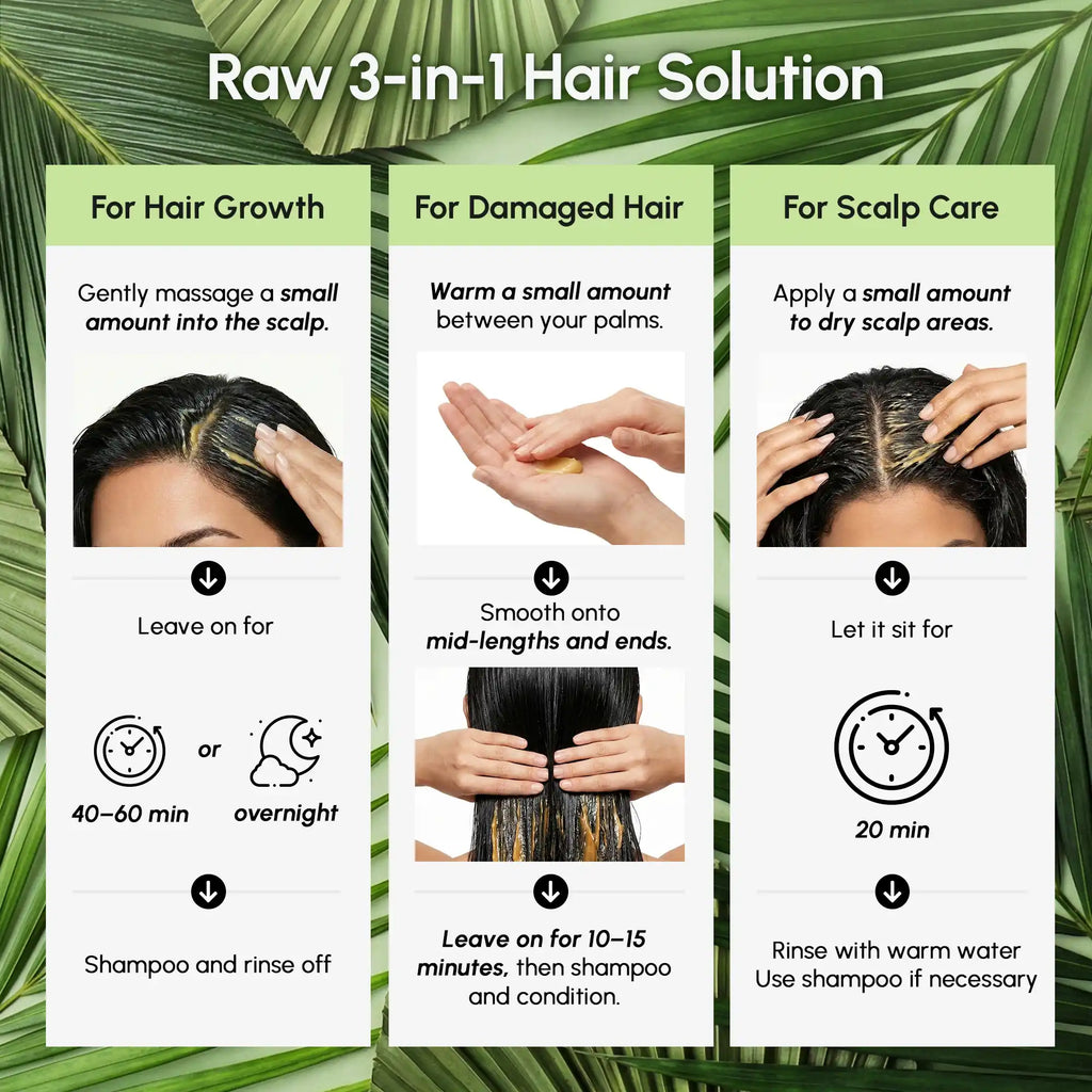 Pâte de batana pure pour la croissance des cheveux