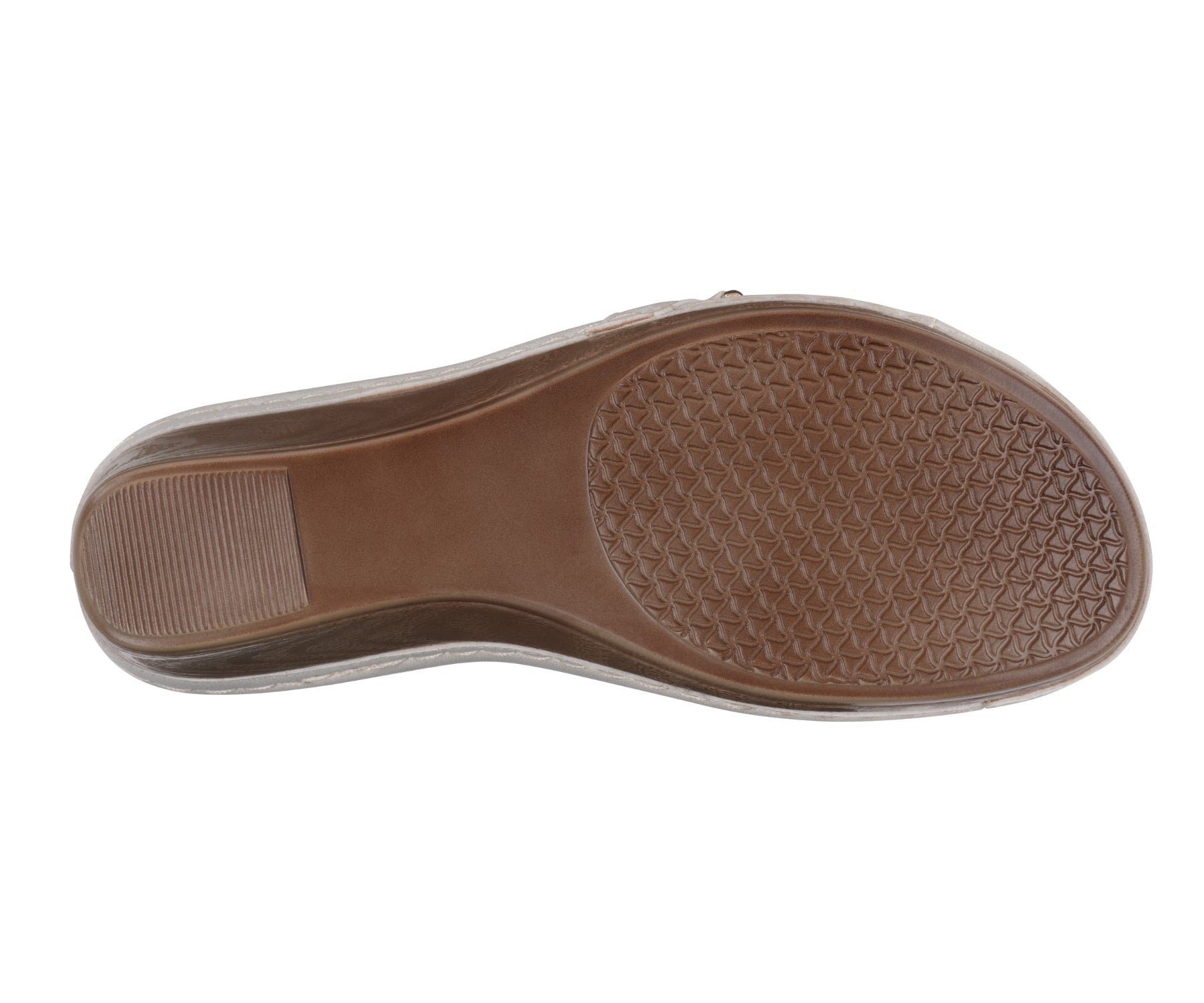 Sandales compensées bleu marine pour femme