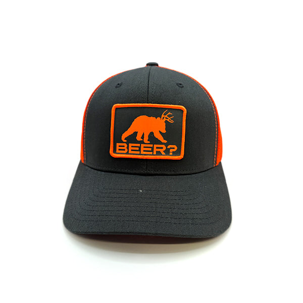 Casquette avec écusson tissé bière