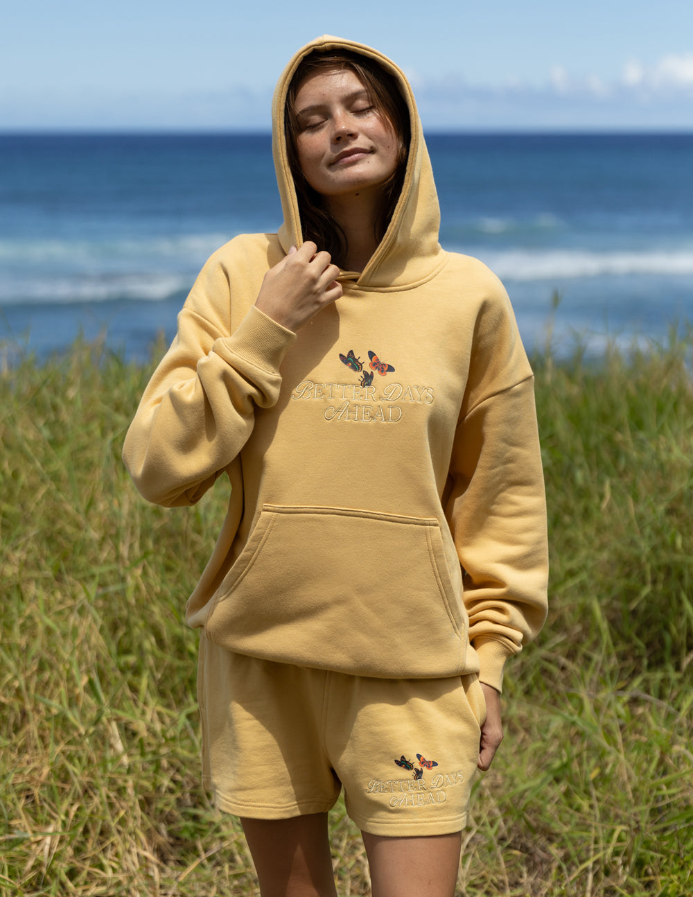 Sweat à capuche unisexe Better Days Papillon