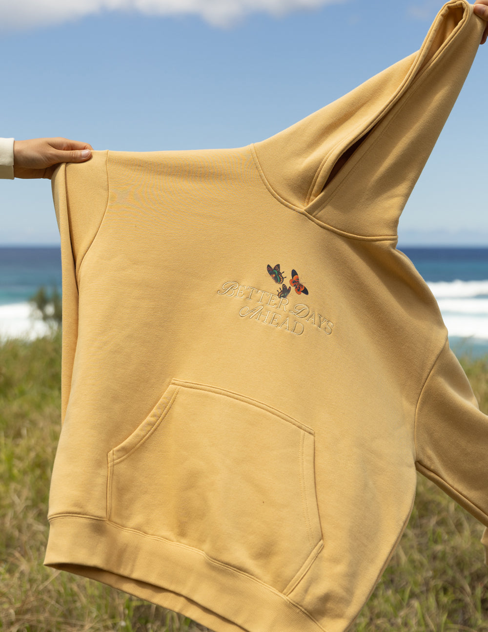 Sweat à capuche unisexe Better Days Papillon