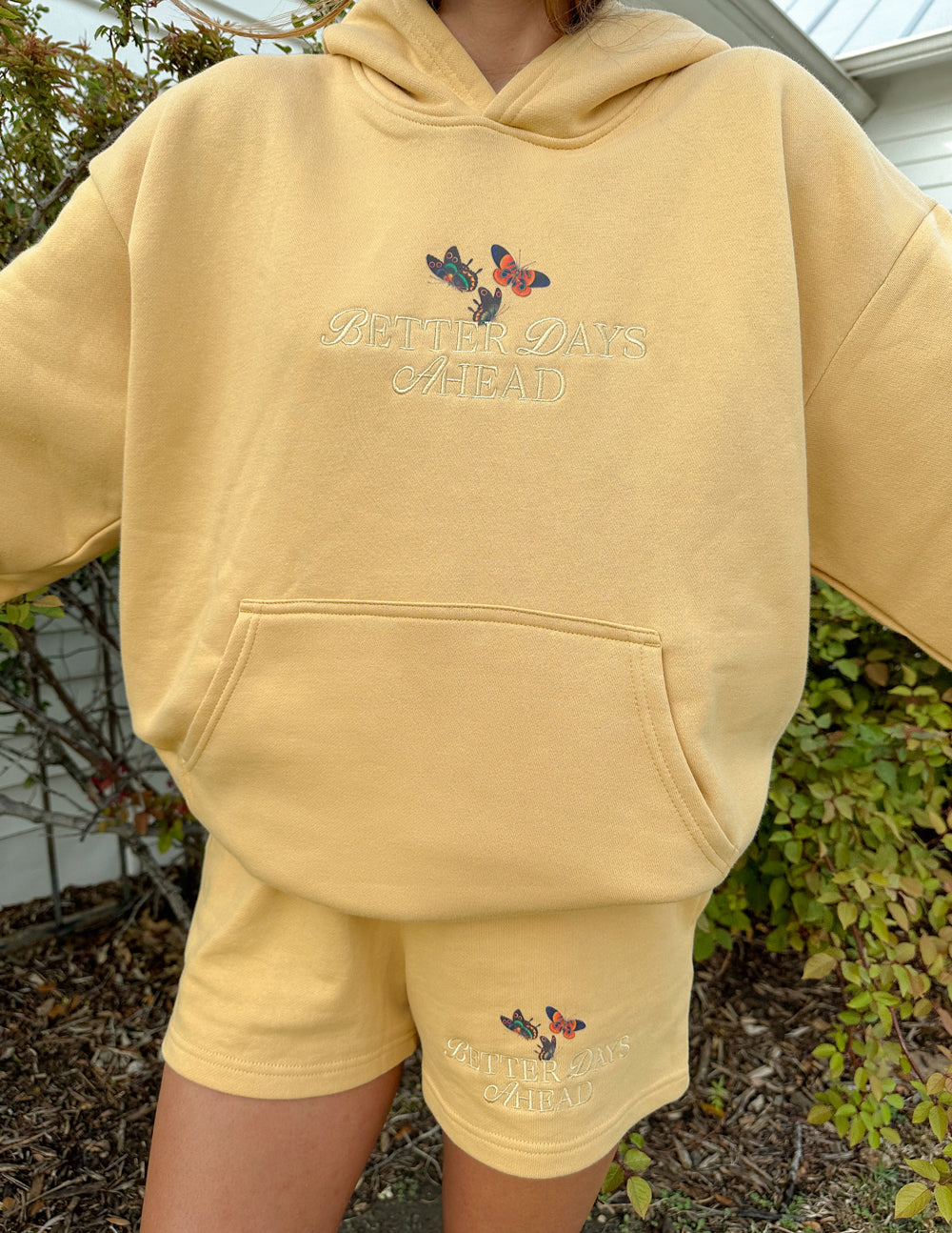 Sweat à capuche unisexe Better Days Papillon